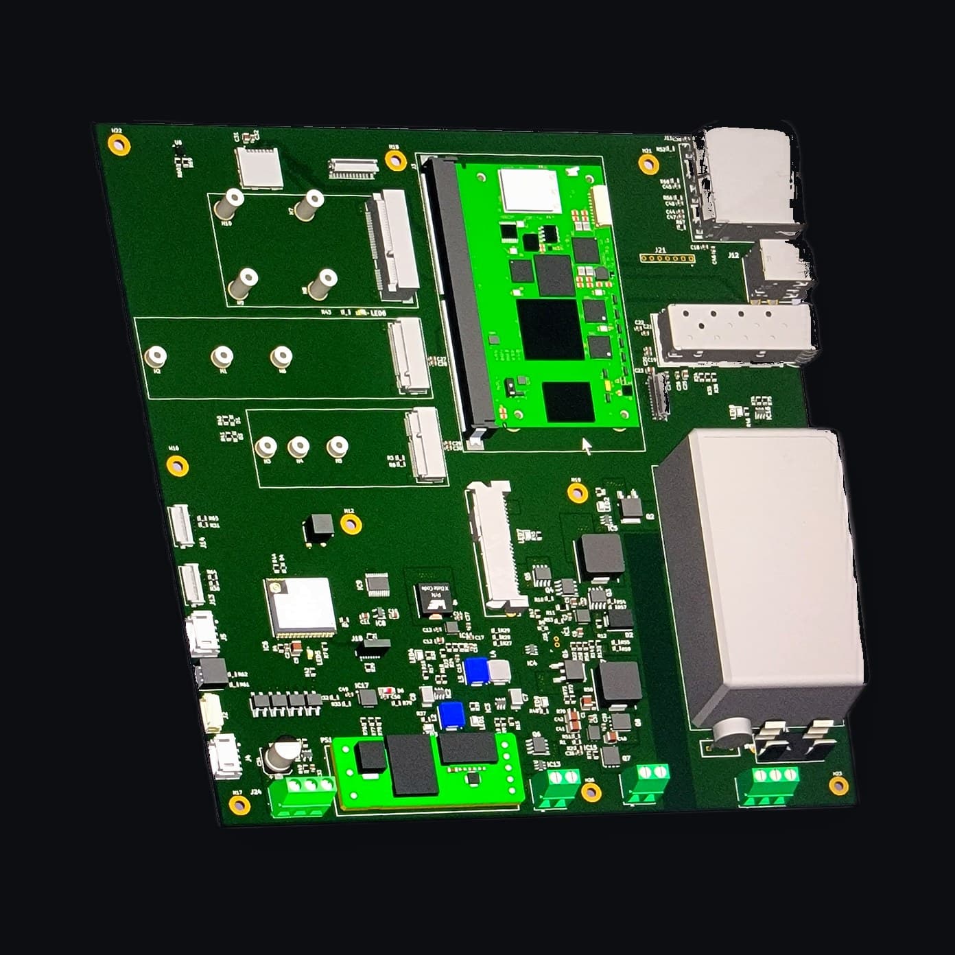 Via Node S1 (VWS-NOD-S1) isometric view with SMARC module installed